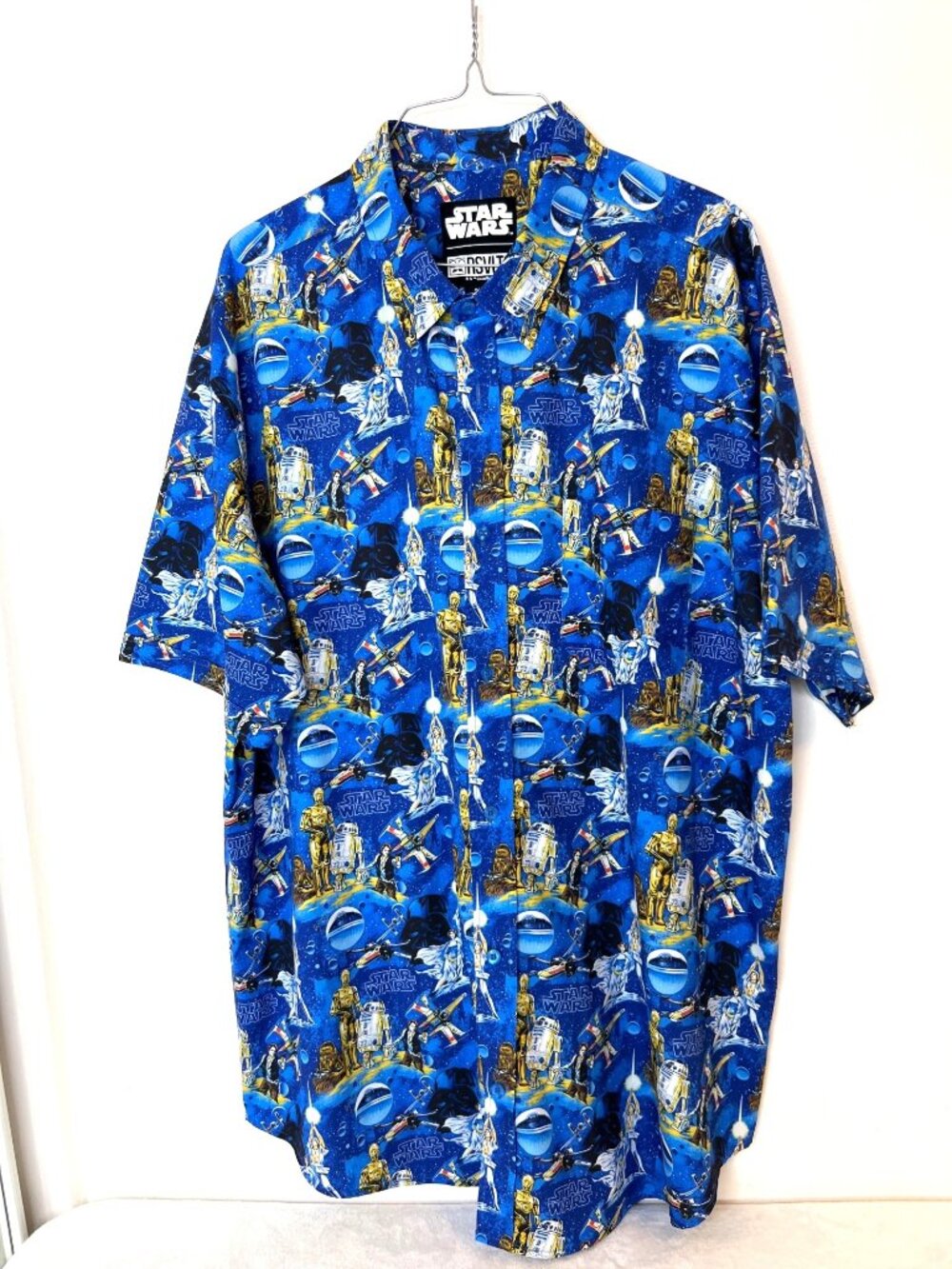 NWOT Star Wars RSVLTS Luke Sleepwalker KUNUFLEX Button-Down Limited Edition 2XL